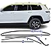BOGAR TECH DESIGNS Sides and Rear Chrome Delete Sticker Decal Vinyl Film Compatible with Jeep Grand Cherokee L 2021-2026, Gloss Black