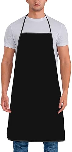 Miniatura 2 de AMAPARK Delantal personalizado con texto fotográfico, delantales de cocina para hombres y mujeres