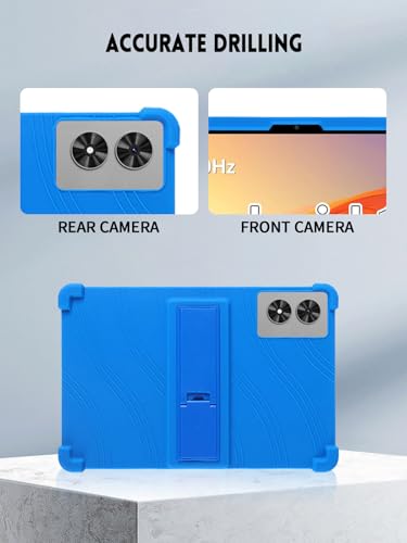 Étui silicone bleu avec support pour tablette Frameflow P11T 11" - 2