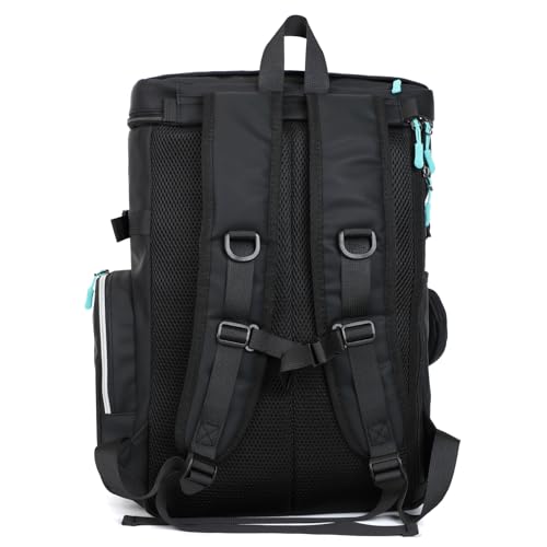 Image of FIREFIRST x Hatsune Miku Backpack-Black,19L-Miku Merch Birthday Gift | Includes a Mini Storage Pouch,Insulated Pockets,Miku Laptop Backpacks for Outdoor,Travel,Concerts,Miku Cosplay