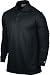 NIKE Men's Long Sleeve Polo, Black/White, Large