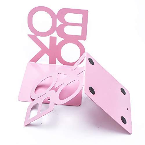 Book Ends - Decorative Metal Book Ends Supports For Bookrack Desk,Books, Unique Appearance Design,Heavy Duty #TOP2