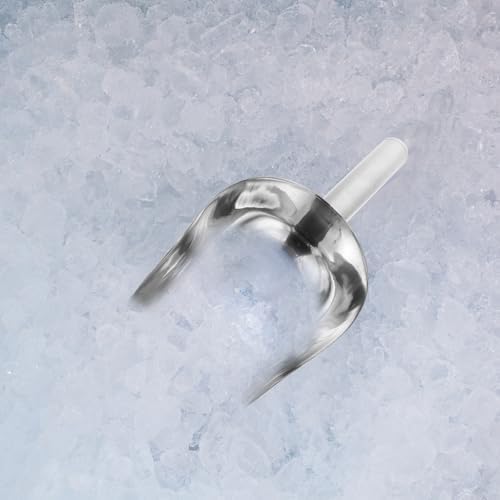 NUOBESTY Mutfak buz küreği, paslanmaz çelik, çok fonksiyonlu gıda küreği, orta büyüklükte, buz küpleri, tahıllar ve kuru meyveler için, yer tasarrufu sağlar ve el dostu - Görsel 5