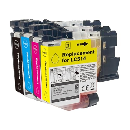 Cartouche d'encre LC514 jaune pour imprimante DCP-J1270N de 1200 pages