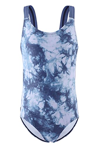 Image of Girls One Piece Swimsuits Tie Dye Bathing Suit Hawaiian Summer Swimwear for Girls 3-16 Years