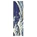 Vague De Surf Kanagawa Japonais Grips Skateboard Bande Antidérapant Planche à Roulettes Grip Papier de Verre Sports Plein air Scooter (84 x 23 cm)