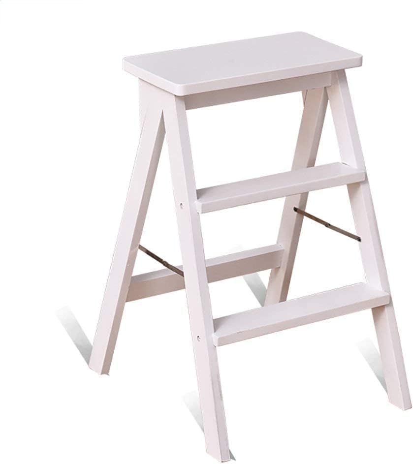 Escalera plegable de 3 escalones para alcanzar armarios altos de cocina