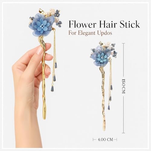 Image of INHEAVEN Hair Accessories For Women 1Pc Hair Stick Cute Accessories For Girls Metal Stick Hair Bun Accessories For Women Bun Stick 1Pc (design A)