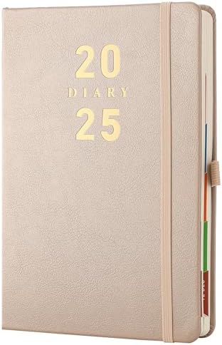 Agenda Scolaire Professionnel 2025-2026 A4 - Août 2025 à Juillet 2026 - Cuir PU Agenda Semainier