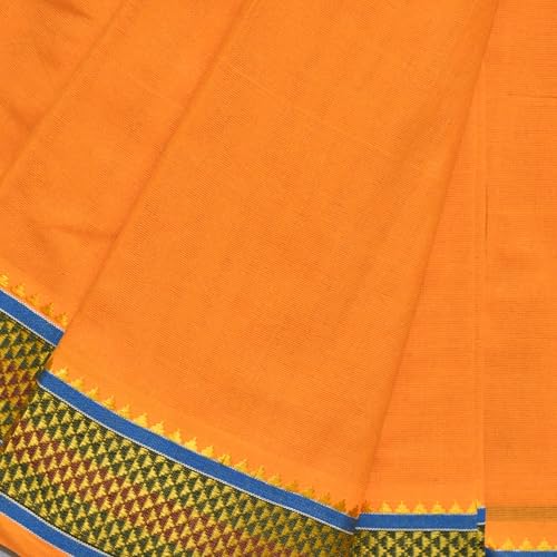 Image of TUNI MANI Men's Panchakacham Dhoti with Angavasthram with Zari Border, Cotton, Size: 9 X 5 (4.0mtr Dhoti, 2.25mtr Towel)