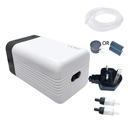 VLIKE Fish Tank Air Pump for Aquarium Silent Aquarium Air Pump with