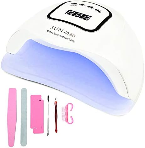 Gel LED Nail Lamp 80W 45 LED Nail Dryer Light for Gel Nail Polish with 4 Timer Setting, Automatic Senor for Gel Nails and Toe Nail Curing