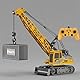 Ezweiji RC Bulldozer, 11 Kanal Ferngesteuertes Bulldozer Baufahrzeug Spielzeug 1:20 Voll funktionsfähiger RC Raupenfahrzeug mit Licht und Soundeffekten (Ferngesteuerter Kran)