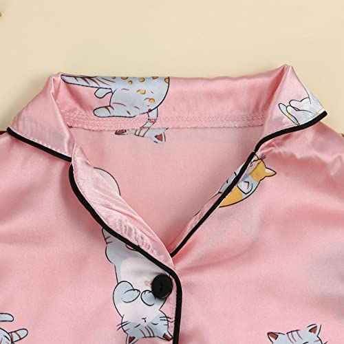 Winter Pajamas Girls Set Toddler Sleepwear T Cartoon Shorts Baby Kids Clothes Girl Girls Plush Robe Size4