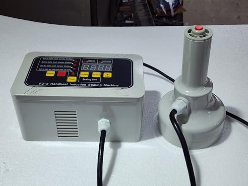 Image of SONIC INDUSTRIES F2-8 Handheld Bottle Cap Induction Sealer � 20 to 80mm Portable Heat Sealing Machine | Induction Cap Sealer for Glass & Plastic Bottles | Lightweight & Feather Touch