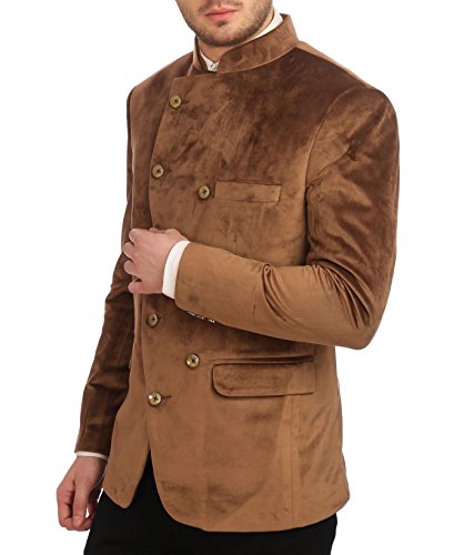 Image of WINTAGE Men's Velvet Grandad Collar Blazer