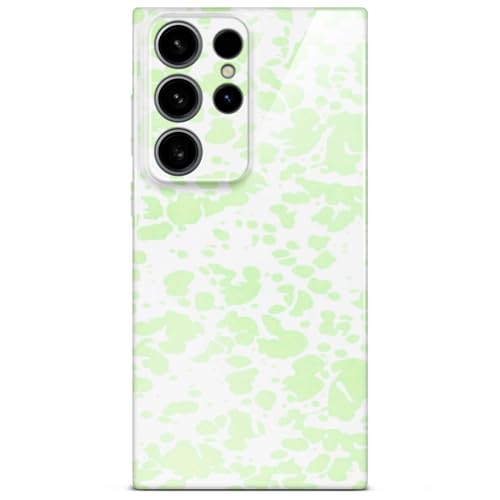 Coque fine Samsung S24 Ultra menthe à pois idéale pour votre style estival au quotidien