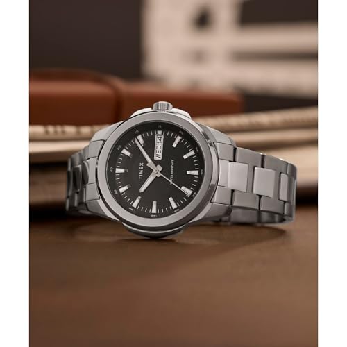 Image of TIMEX Essex Black Round Dial Analog Men's Watch - TW2Y21000UJ