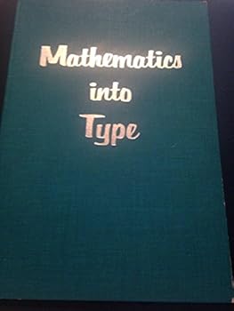 Paperback Mathematics into Type Book