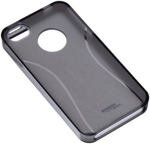 AmazonBasics Protective TPU Case with Screen Protector for AT&T and Verizon iPhone 4 and iPhone 4S (Smoke)
