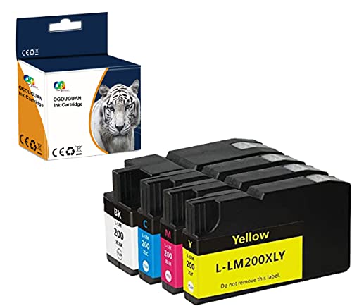 Colour-Store Compatible Quick-Drying Ink Cartridges Replacement For Lexmark 200Xl 200 Cartridge Set For Officeedge Pro5500 Pro4000 14L0174 14L0175 14L017614L0177 Printers (1Bk 1M 1Y 1C 4Pk) #TOP20