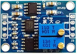 AC/DC microvolt/MV voltage amplifier module instrument amplifier AD620 transmitter adjustable