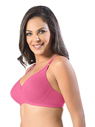 Image of SONARI Womens Non Padded Cotton Spandex Bra | Wire Free, Medium Coverage, Essential Bra | Adjustable Straps, Hook and Eye Closure and Wide Square Back Design for Everyday Comfort -D14