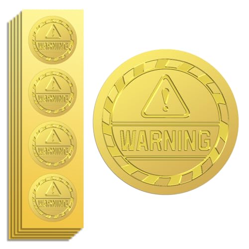 Peacoblue 100Pcs Envelope Gold Foil Seals Self Adhesive Stickers