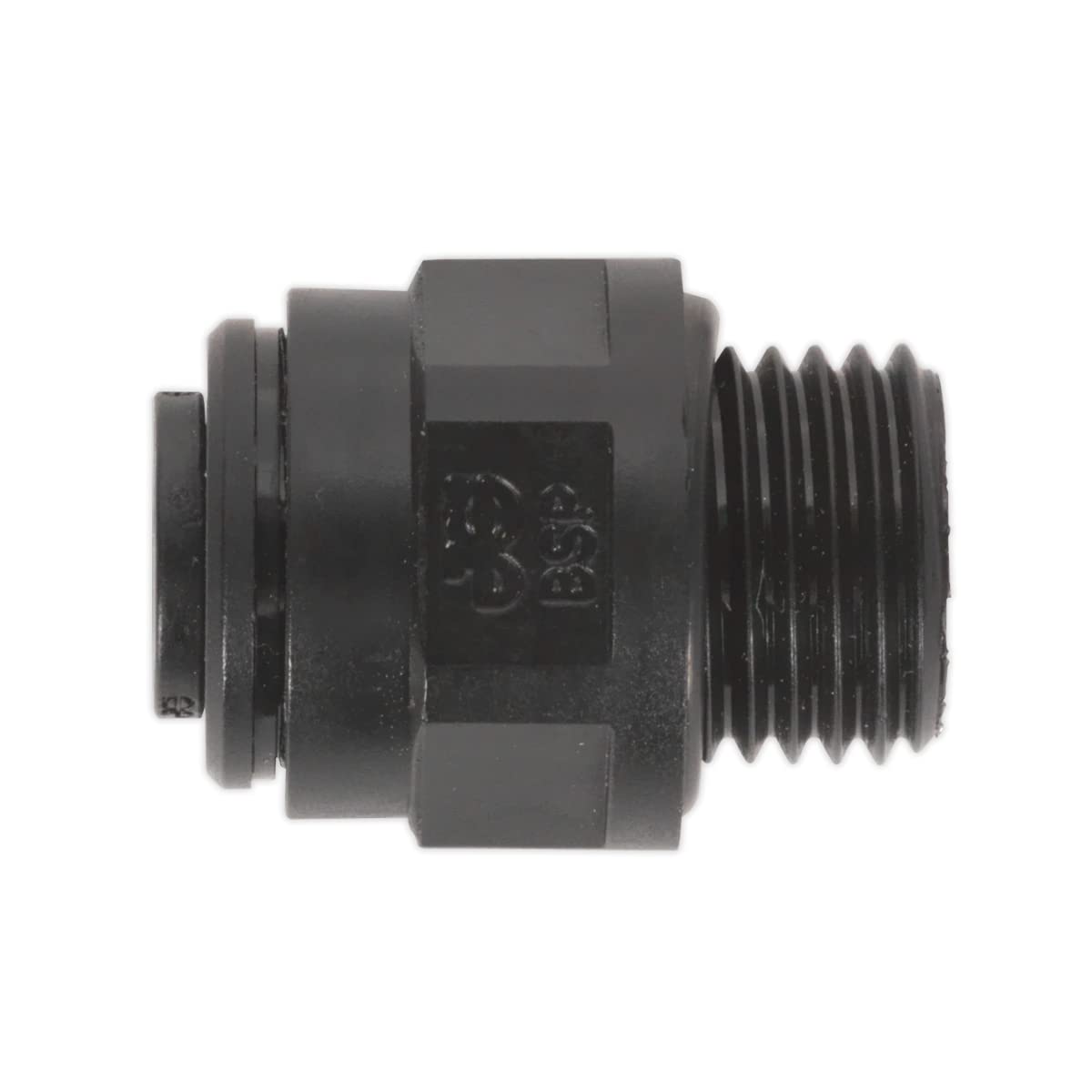Sealey 10mm Pipe to 1/4"" BSP Thread Straight Adaptor - Pack of 5 JGC1014
