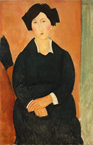 Portrait Modigliani Femme Italienne Tableau Toile Décoratif