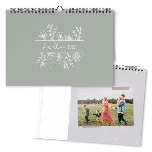 Bastelkalender 2025 Zum Selbstgestalten - Fotokalender DIN A4, Nachhaltig
