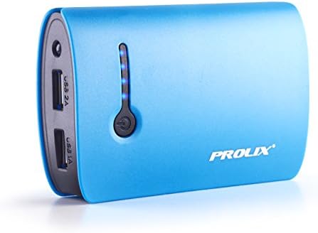 Prolix 7800mAh Portable High Capacity Dual-Port External Battery Pack Power Bank Back up Charger (Black/Blue)