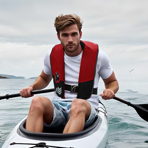 Image of Automatic Inflatable Life Jackets for Adults Life Vests PFD Low Profile Load Capacity Up to 330lbs
