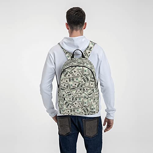 16 inch backpack US Dollar Money Laptop Backpack Full Print School Bookbag Shoulder Bag for Travel Daypack3