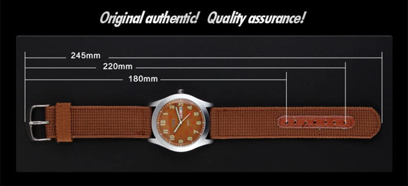 Gosasa Fashion Watches for Men Nylon Strap Textile Casual Men's Watch Military Sport Watches Luminous Date Quartz Business Waterproof Unisex Wrist Watches4