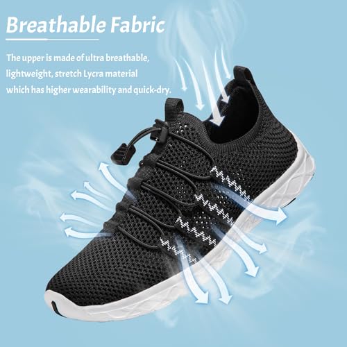 Image of ATHMILE Water Shoes for Men Women Barefoot Hiking Swim River Beach Knit | Adult Lake Pool Aqua Socks Quick Dry for Hiking Surfing Kayaking Sport Accessories Camping Must Haves