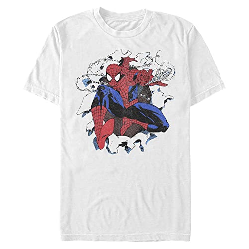 T-shirt Spider-Man coupe Big and Tall blanc taille 4XL