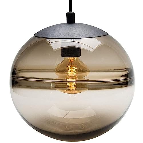 Plafonnier intérieur e27 en verre moderne suspension réglable contre zone ombre