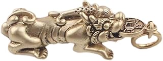 Wukong Direct Chinese Style Brass Pixiu Keychain Car Key Ring Pendant Bronze Key Chain