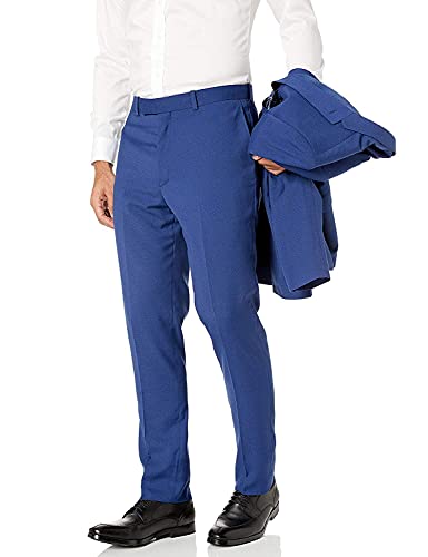 Adam Baker Men's 2-Piece Slim Fit Single Breasted Fine Textured Suit Set - Colors4