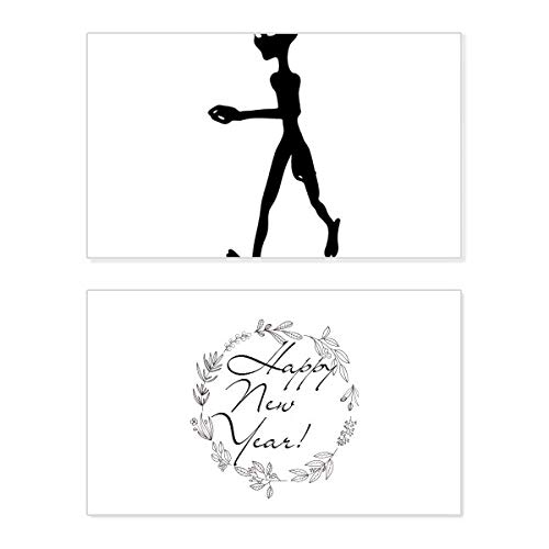 Tarjeta de Año Nuevo de alien y el universo para regalar a amigos creativos
