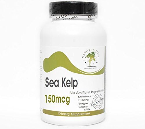 Sea Kelp 150mcg ~ 200 Capsules - No Additives ~ Naturetition Supplements