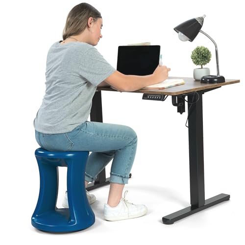 Image of Simplay3 American Home Live Fit Active Balance Chair, 17 inch Stool for Adults and Teens- Ergonomic Office Desk Chair with Rock, Wobble, Tilt Motion for Learning, Work and Study, Union Blue, 2-Pack