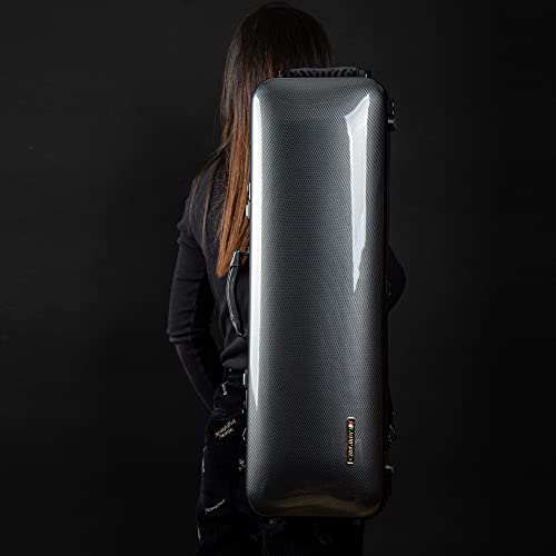 Christina 4/4 Full Size Violin case High-Strength Carbon Fiber Rectangular Violin Music Bag With...
