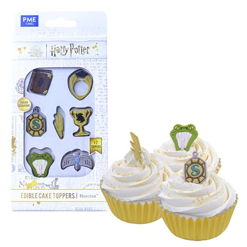 PME Harry Potter Set de 7 Toppers Comestibles para Cupcakes, Horcrux