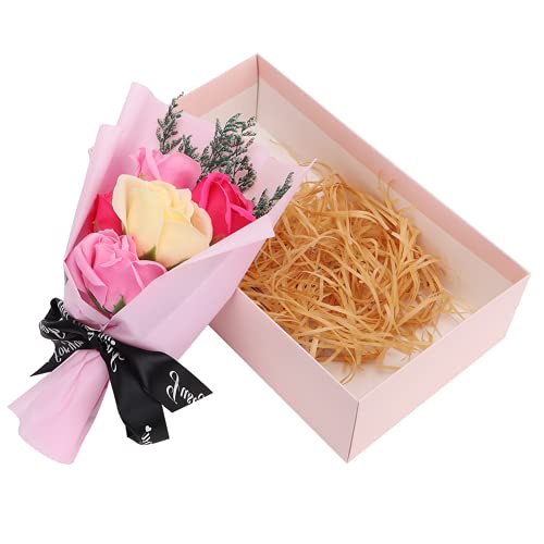 Flor Seca Flor Artificial, Buquê de Flor Artificial, Azul, Rosa (Opcional) para Casamento Natal Pres