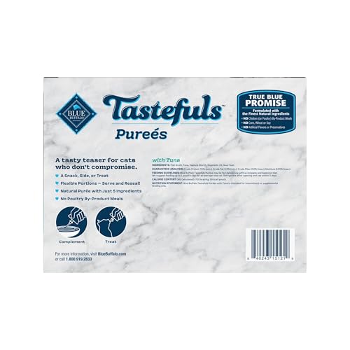 Blue Buffalo Tastefuls Purees Tuna Cat Food Topper, 3 oz, 12 ct - image 2