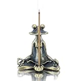 VUFUL Frog Incense Holder, Incense Burner Holder for Yoga Office Spa Room Funny Room Meditation Fun