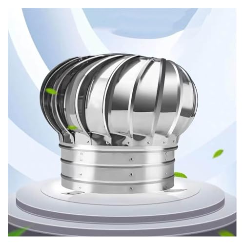 Éolienne horizontale AC pour toit avec contrôleur et extracteur d'air en inox de 40 cm