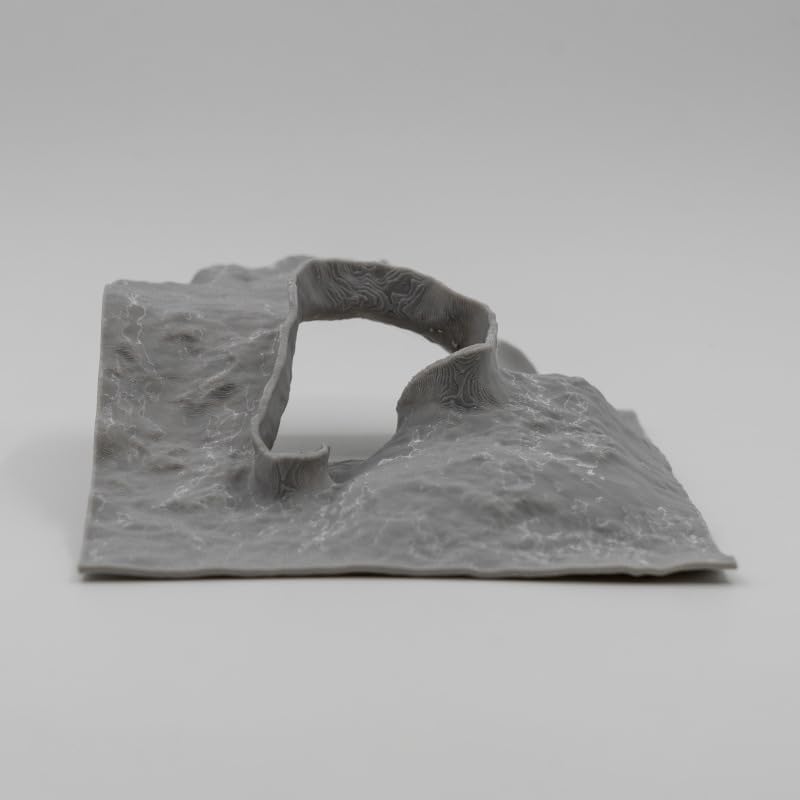 Reptile Corner Cave, 3D Printed Underground Cave Bearded Dragon Tank Decor, Snake and Shrimp Hides for Aquarium (Gray)